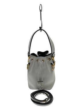 Fendi Montresor Shoulder Bag Leather White